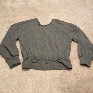 Wrap back sweatshirt